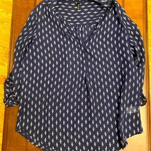 Maurices navy blue shirt large NWOTS